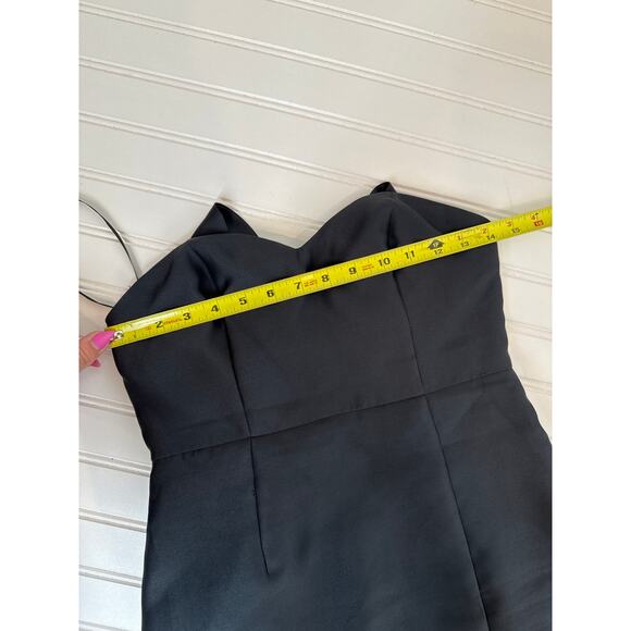 Hutch Black Strapless Bow Back Sweetheart Neck Mini Dress Cocktail Party Sz 2 - Picture 7 of 7